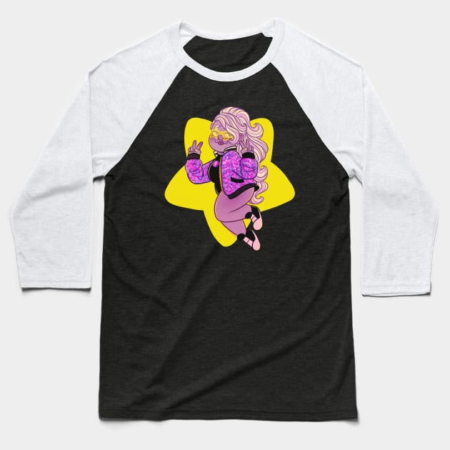 Amethyst Baseball T-Shirt by Sabzies